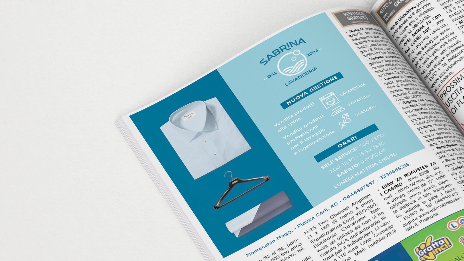 Immagine per 'Lavanderia Sabrina' - Fivesix Studio. Specializzati in Branding, Personal Branding, Marketing e Comunicazione.