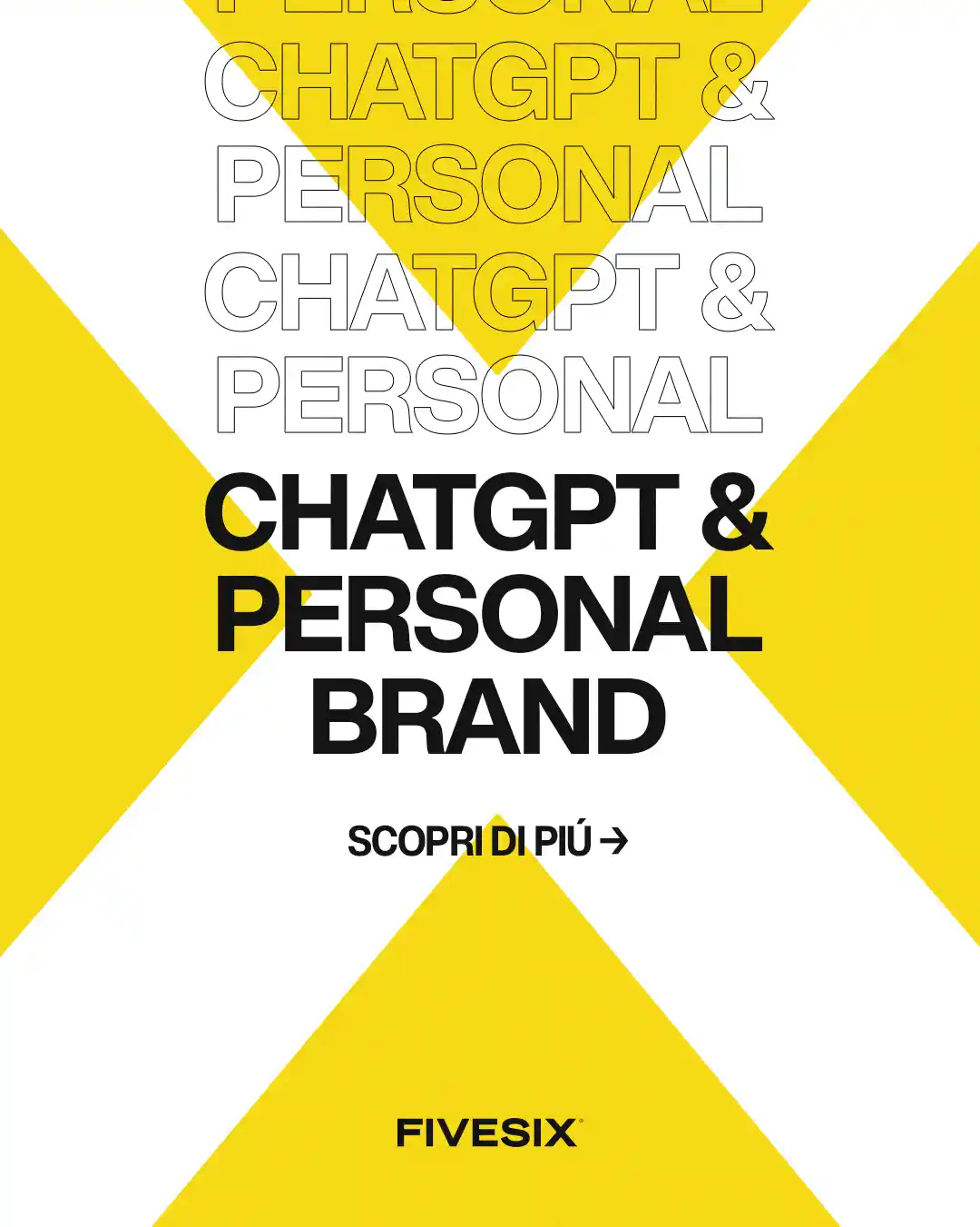 Immagine per 'ChatGPT: come automatizzare la produzione di contenuti per il tuo personal branding' - Fivesix Studio. Specializzati in Branding, Personal Branding, Marketing e Comunicazione.