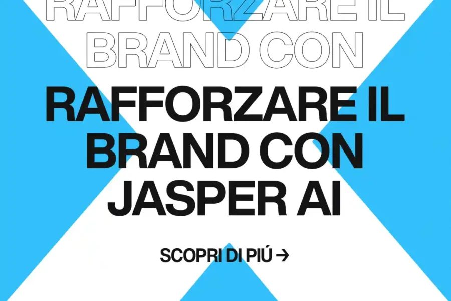 Immagine per 'Jasper AI: il tuo alleato per contenuti di blog che rafforzano il brand e incrementano le vendite' - Fivesix Studio. Specializzati in Branding, Personal Branding, Marketing e Comunicazione.