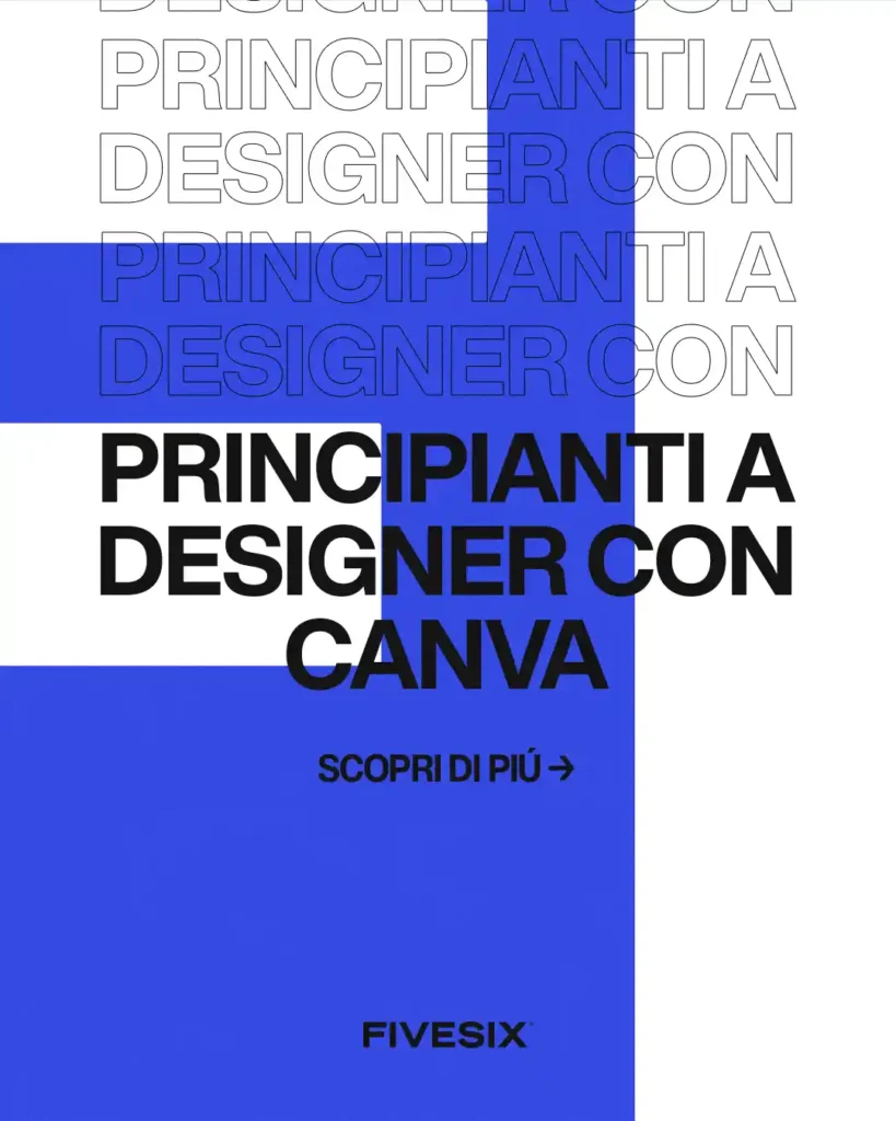 Immagine per 'Guida Completa per Principianti: Come Iniziare a Progettare con Canva' - Fivesix Studio. Specializzati in Branding, Personal Branding, Marketing e Comunicazione.
