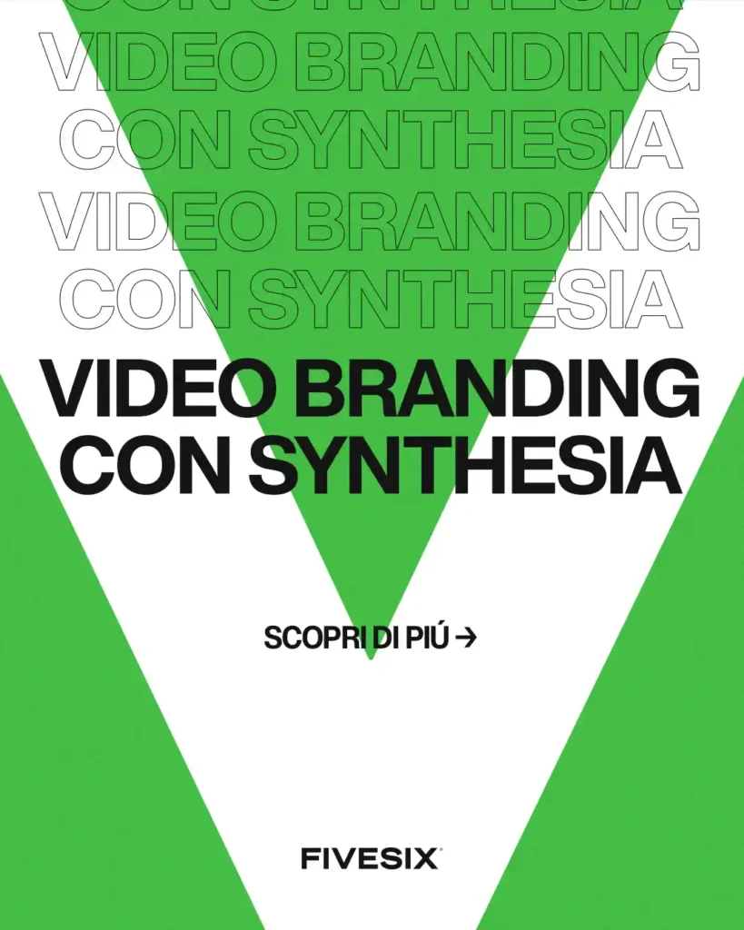 Immagine per 'Synthesia e il personal branding: come creare video accattivanti che convertono' - Fivesix Studio. Specializzati in Branding, Personal Branding, Marketing e Comunicazione.