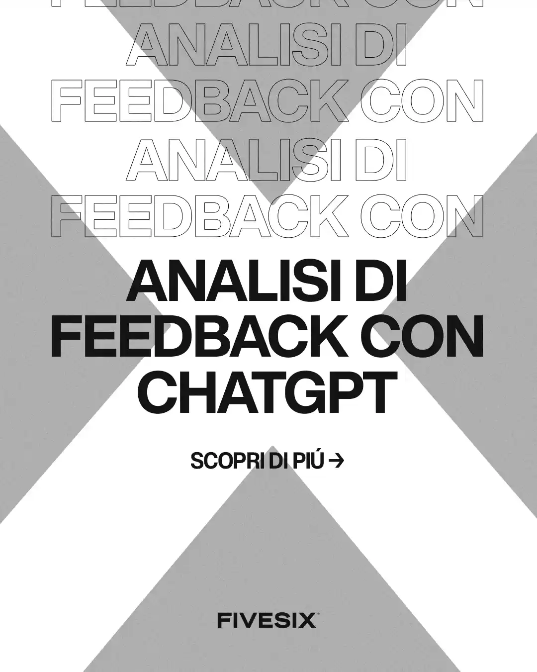 Immagine per 'ChatGPT per l'analisi di feedback dei clienti: migliorare prodotti e servizi per aumentare le vendite' - Fivesix Studio. Specializzati in Branding, Personal Branding, Marketing e Comunicazione.
