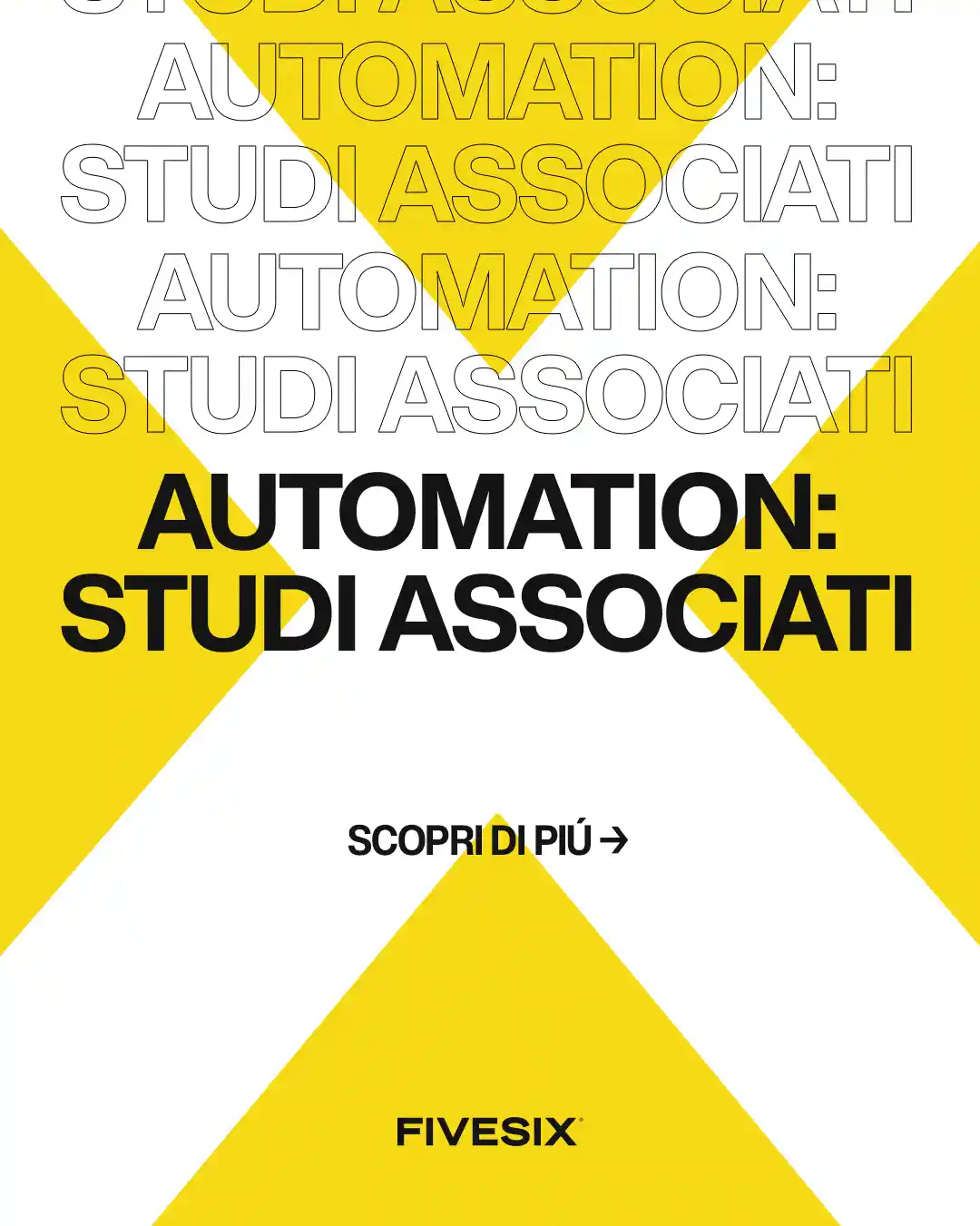 Immagine per 'Automazione del Marketing: Strumenti Essenziali per l'Efficienza di Studi Associati' - Fivesix Studio. Specializzati in Branding, Personal Branding, Marketing e Comunicazione.