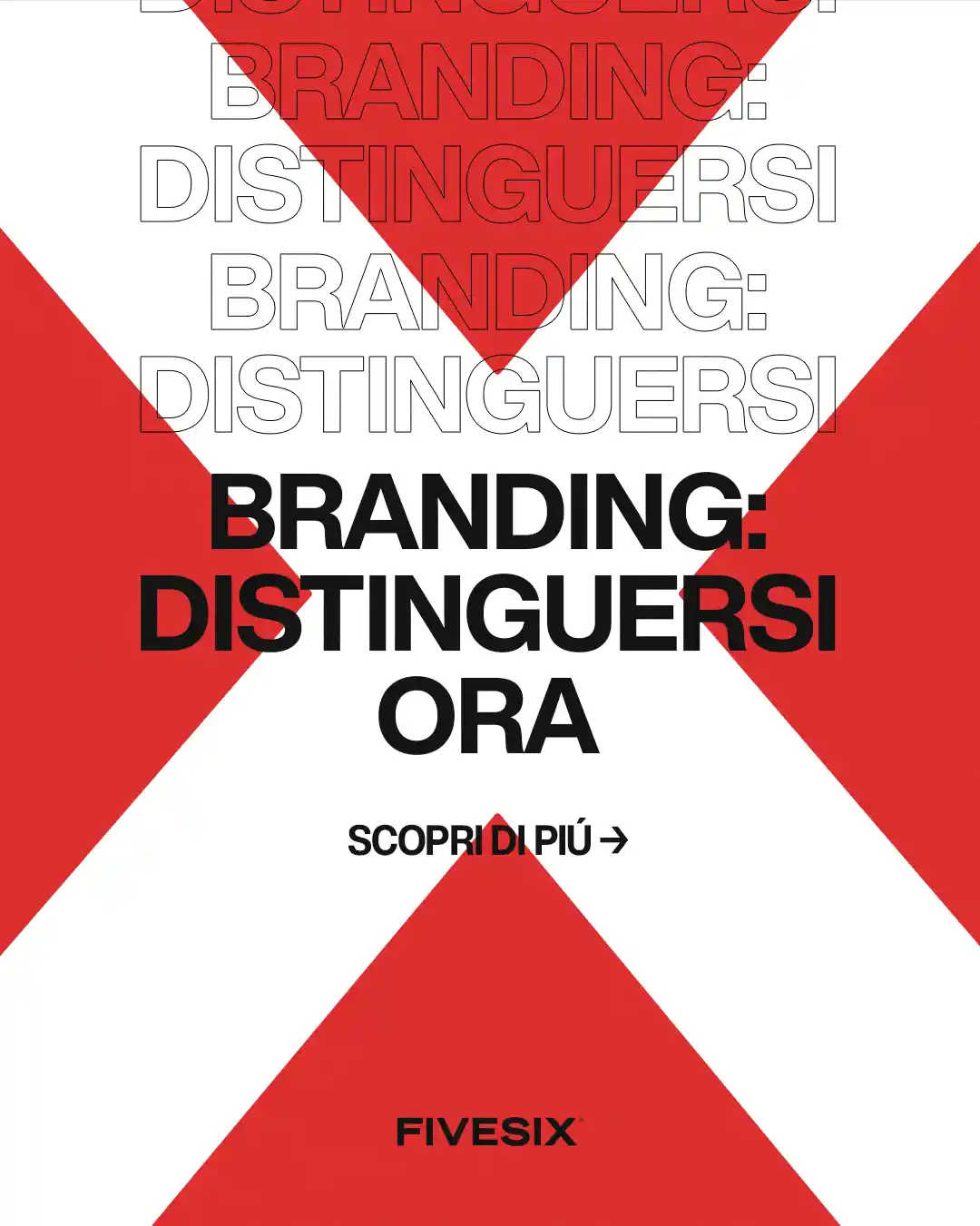 Immagine per 'Il branding come fattore di differenziazione: come distinguersi dai concorrenti' - Fivesix Studio. Specializzati in Branding, Personal Branding, Marketing e Comunicazione.