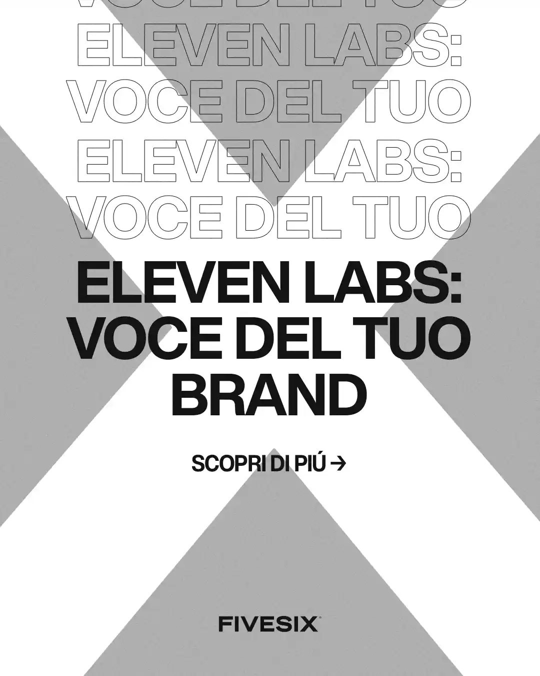 Immagine per 'Come Eleven Labs può cambiare il tuo personal branding attraverso la sintesi vocale AI' - Fivesix Studio. Specializzati in Branding, Personal Branding, Marketing e Comunicazione.