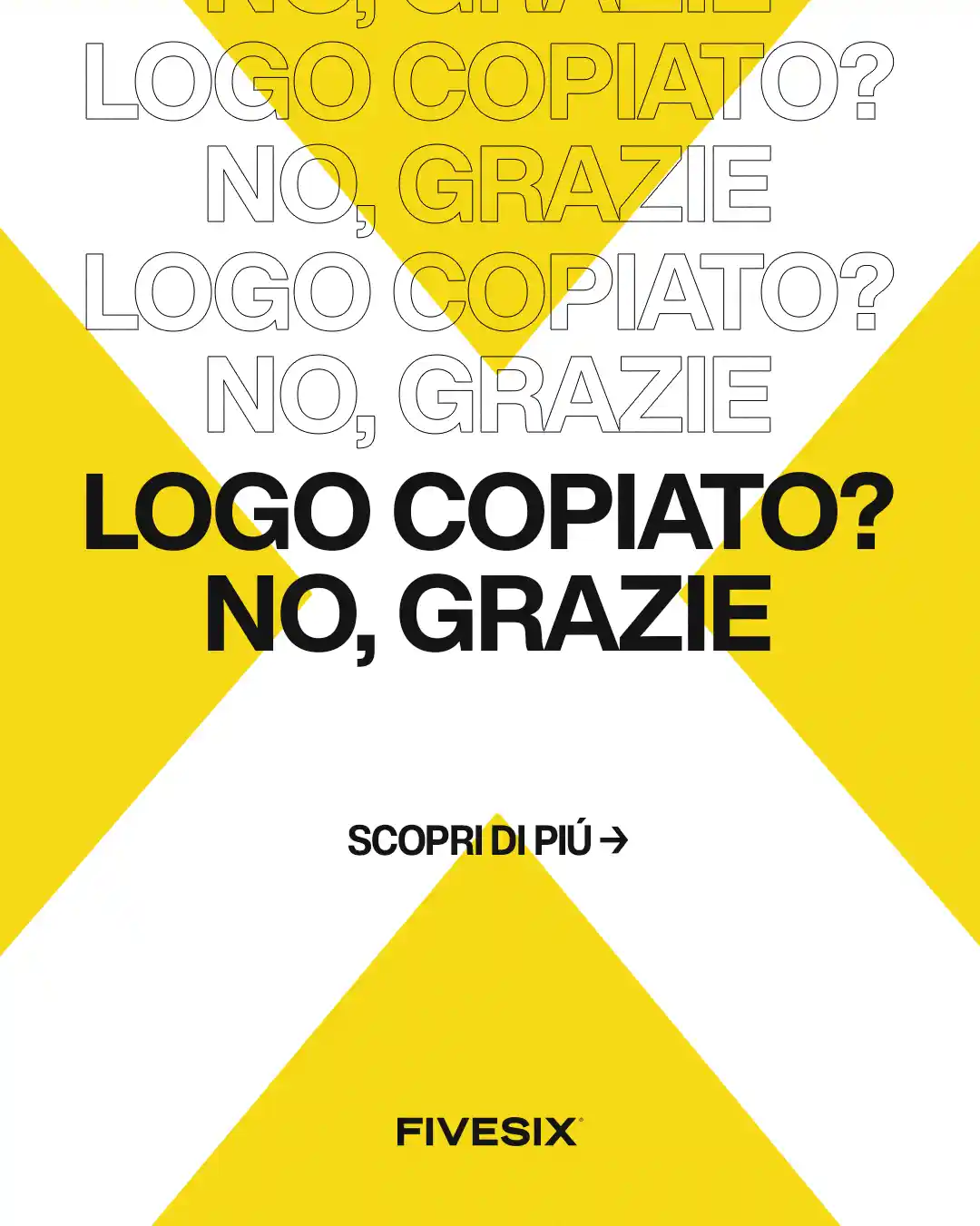 Immagine per 'Perché usare un logo scaricato da Google è il peggior errore da evitare' - Fivesix Studio. Specializzati in Branding, Personal Branding, Marketing e Comunicazione.