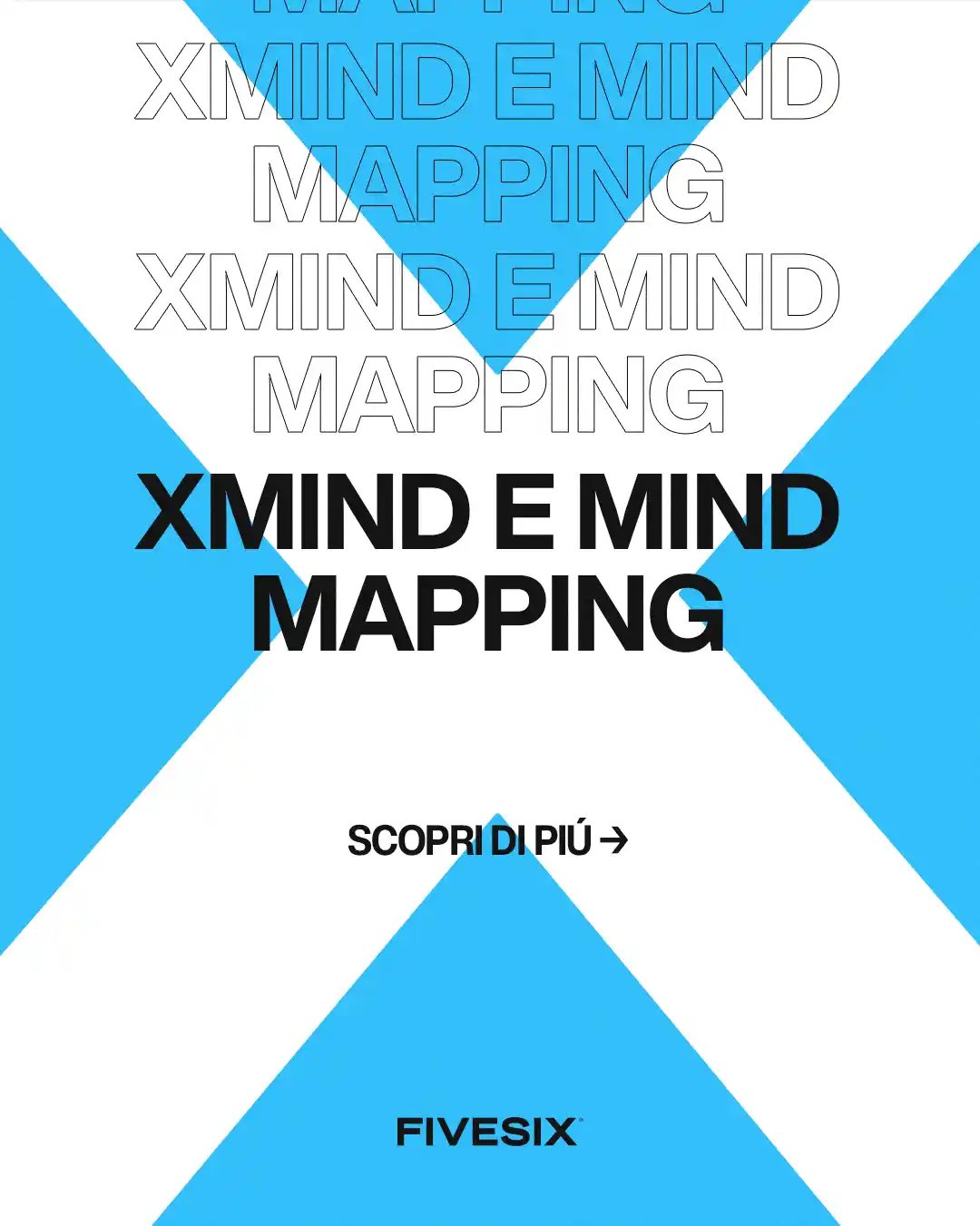 Immagine per 'Introduzione a XMind: Guida Base per Dominare l'Arte del Mind Mapping' - Fivesix Studio. Specializzati in Branding, Personal Branding, Marketing e Comunicazione.