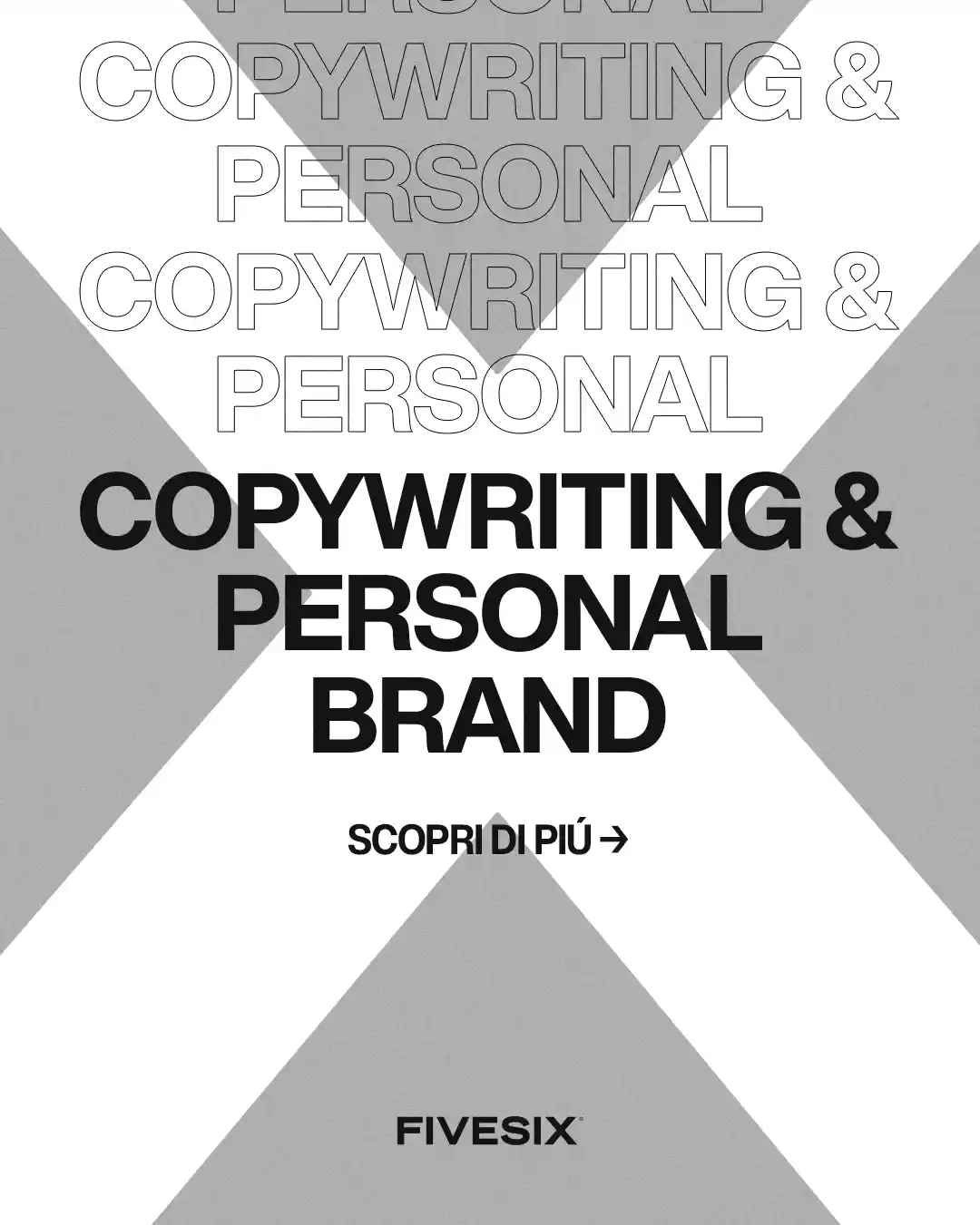 Immagine per 'Le parole giuste pagano: fai crescere il tuo personal brand con il copywriting' - Fivesix Studio. Specializzati in Branding, Personal Branding, Marketing e Comunicazione.