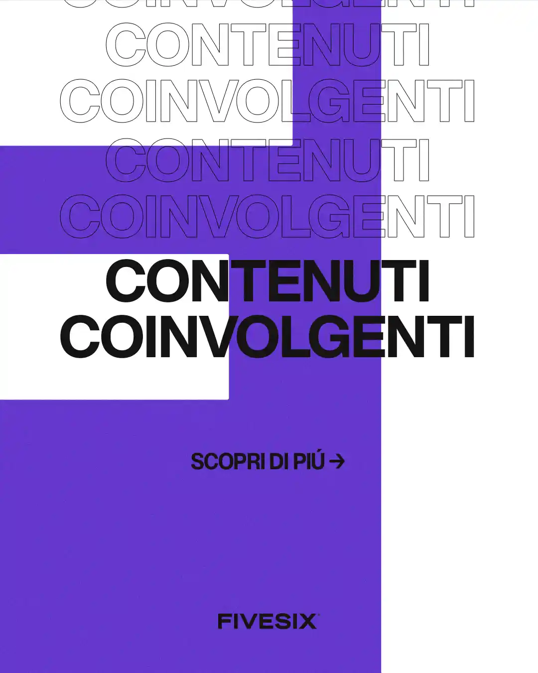 Immagine per 'Creare Contenuti Coinvolgenti: Strategie per Liberi Professionisti' - Fivesix Studio. Specializzati in Branding, Personal Branding, Marketing e Comunicazione.